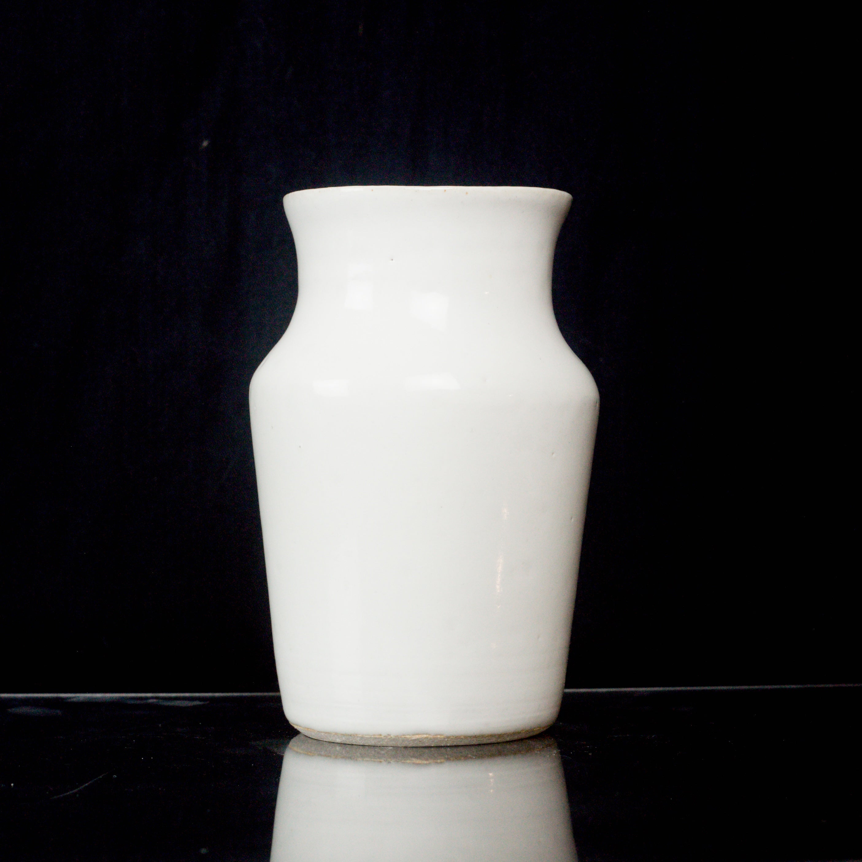 White Rounded Vase