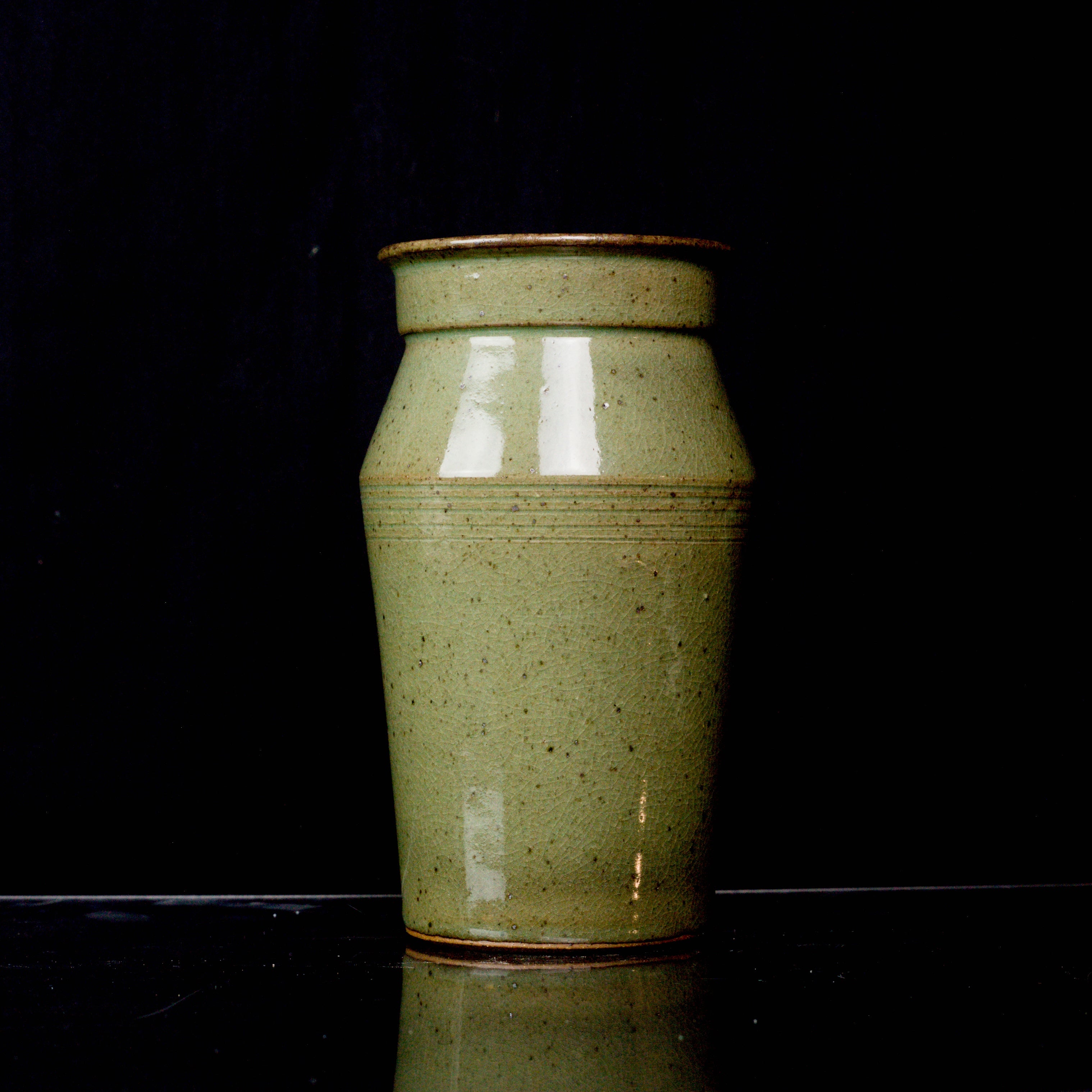 Rimmed Vase