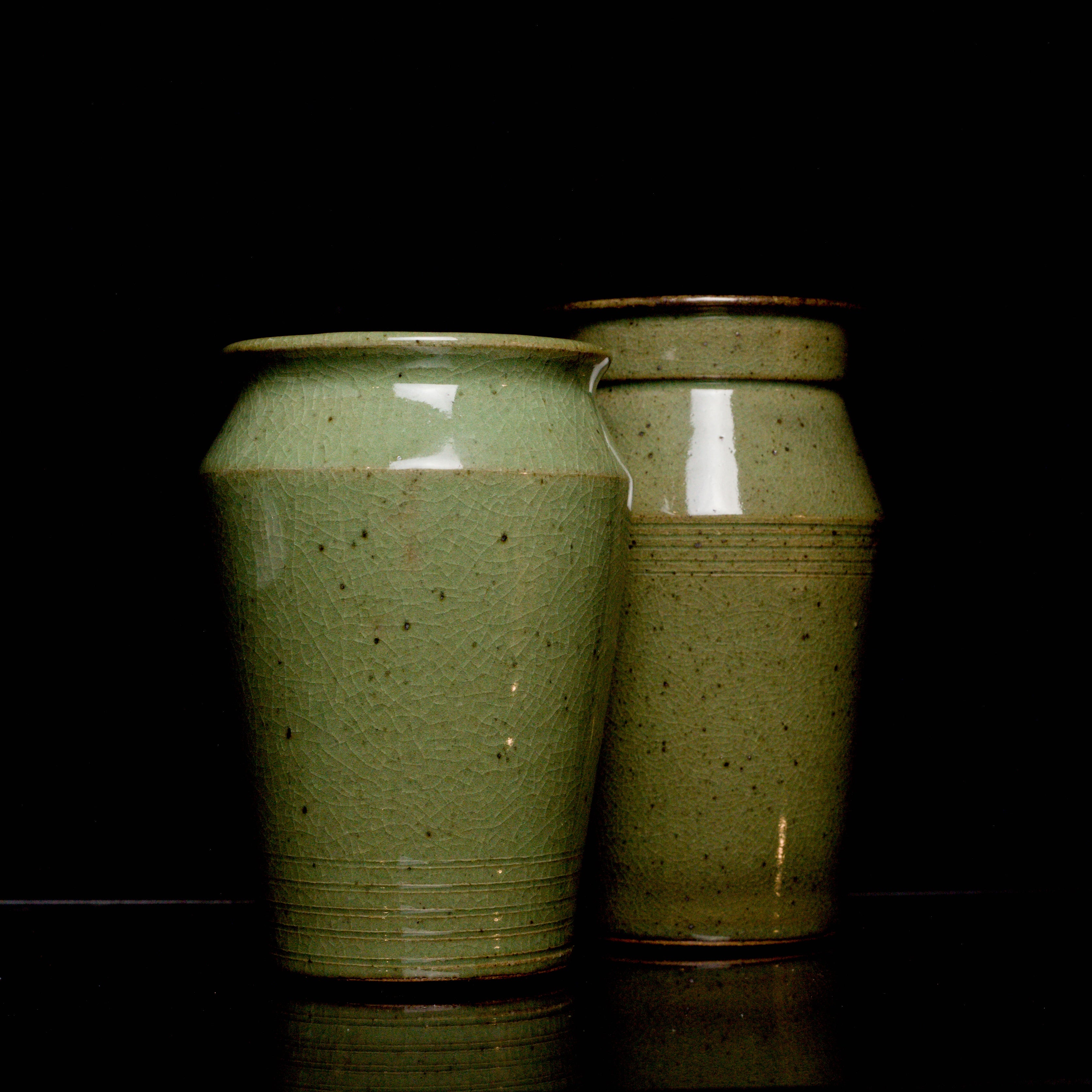 Rimmed Vase